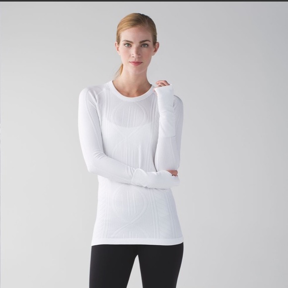 Lululemon Rest Less Pullover Heathered White - Picture 1 of 4